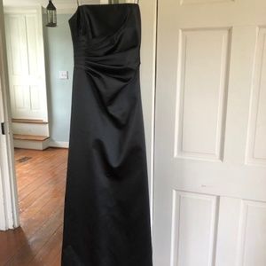 ABS by Allen Schwartz Black Strapless Gown